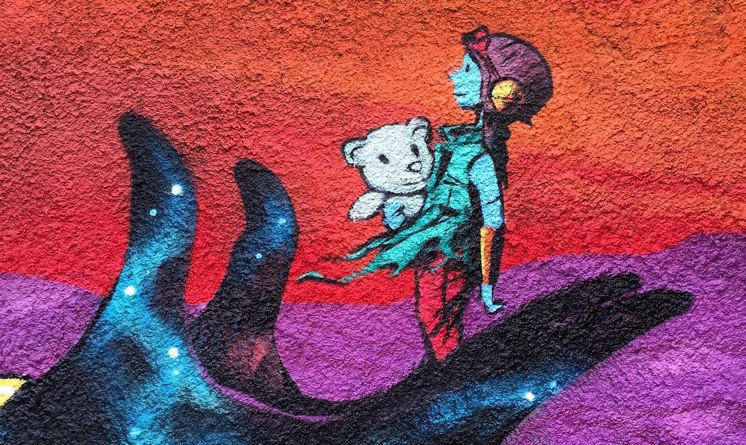 bodo school Norway mural art Deih 2017