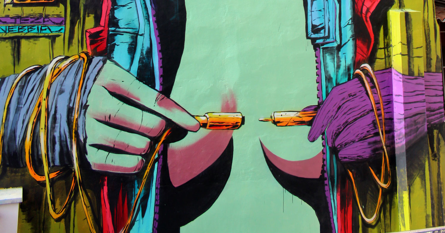Points de viu Bayonne festival Street Art Mural Deih (3)
